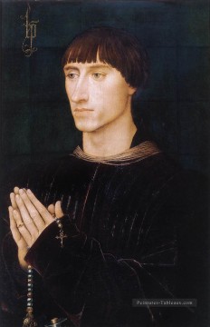 Portrait de Diptyque de Philippe de Croy ailier droit Rogier van der Weyden Peinture à l'huile